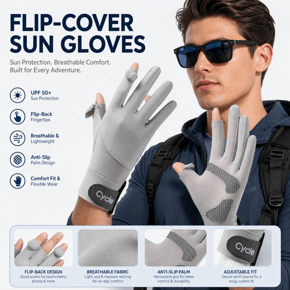 Waterproof Ice Silk Riding Gloves Highly Elastic Summer Driving Mittens Cycling