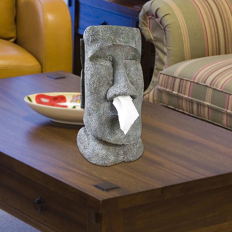 

1 шт. Easter Island Каменное Лицо Портрет Контейнер-держатель типа коробки для салфеток Коробка для бумажных салфеток Домашние украшения новый China Mainland