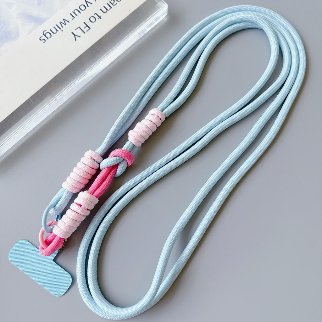 DIY Two-in-one Mobile Phone Lanyard, Crossbody Long Rope, Neck Lanyard, Finger Lanyard, Anti-loss, Enlarged Hanging Piece