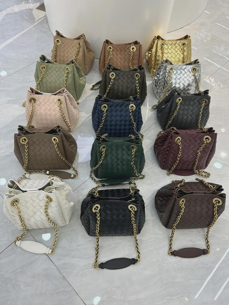 2025 Women's Handmade Leather Woven Chain Bag – Versatile Shoulder & Messenger Bag