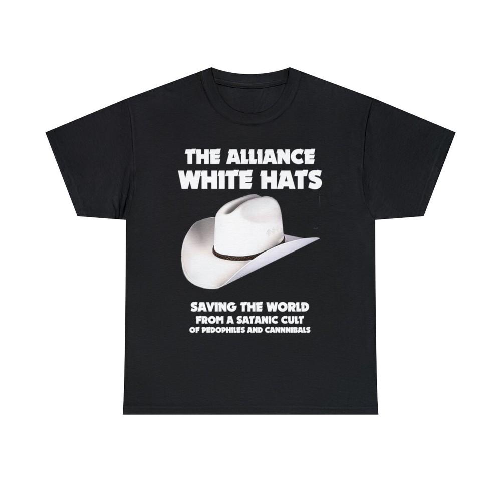 Trump Alliance White Hats saving the world 107 Men s Short Sleeve Tee Unisex T-Shirt M