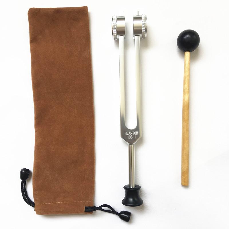 136.1HZ Tuning Fork Stainless Steel Massage Tuner Hammer Healing Sound Percussion Yoga Meditation Musical Instrument Tuning Fork
