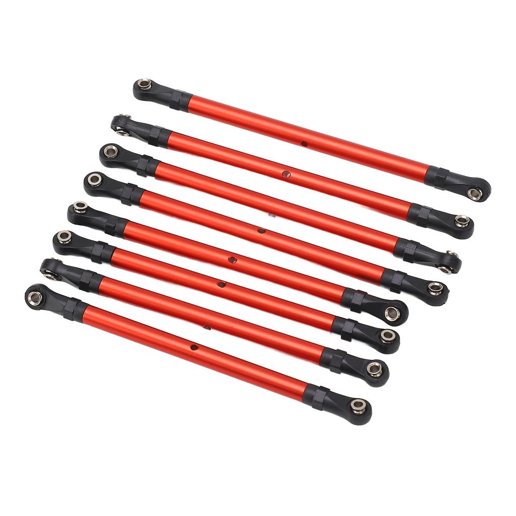 8pcs RC Link Rod Aluminum Alloy Linkage Rod End Kit Upgrade Parts for Scx10 313mm 110 Wheelbase