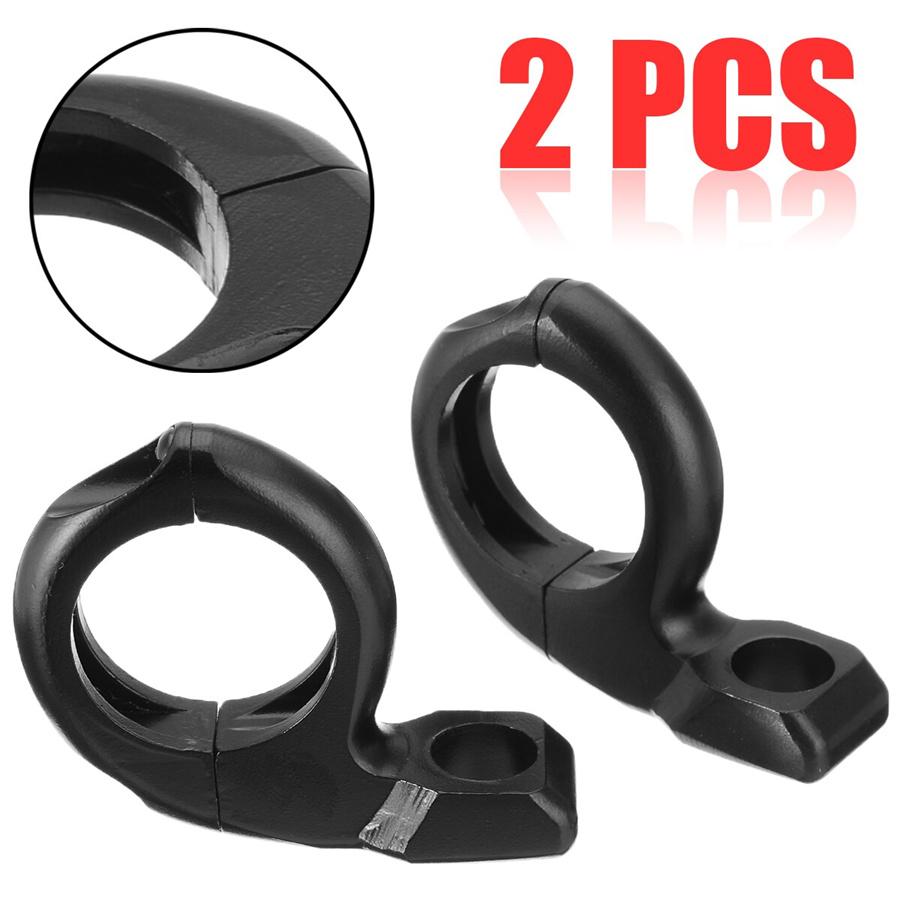A Pair Atv Motorcycle Bikes handle Bars Rear View Mirrors Adapter Clamp Mounts