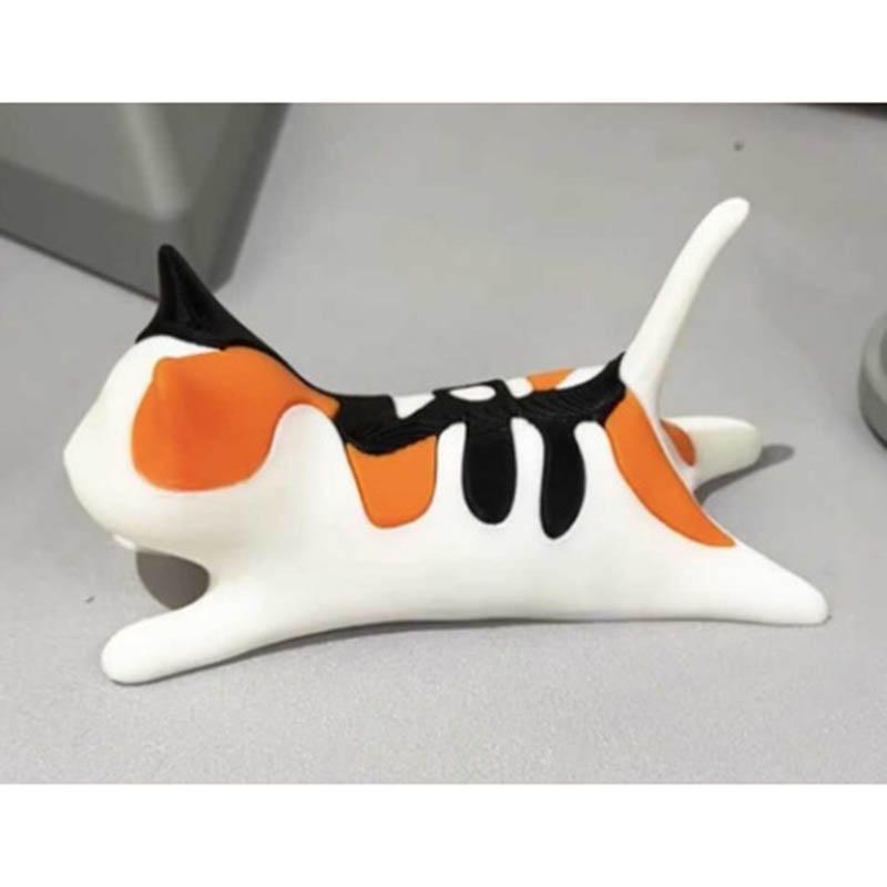 

Cute 3D Printing Three Flowers Cat Toys Home Desktop Ornaments Three-colour Collocation Kitten Children Stress Relief Toys Gifts
