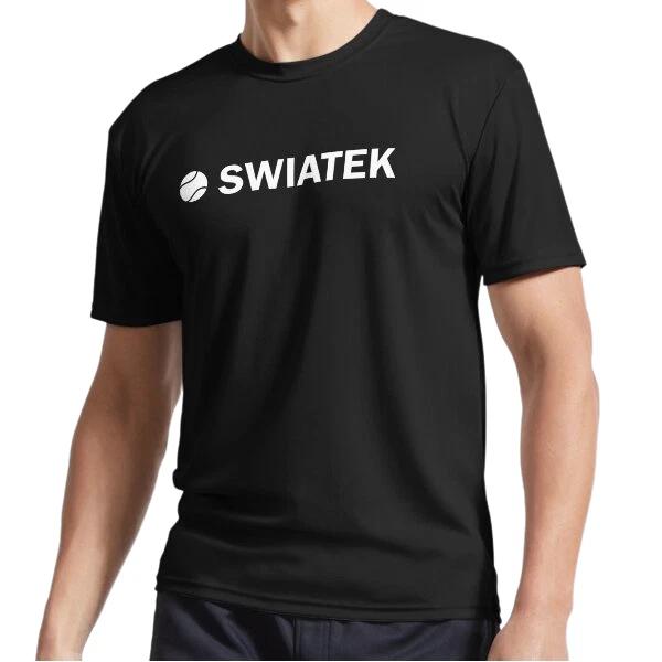 New Sport tennis player Swiatek illustrations Active Logo T Shirt Funny S to 5XL 3XL
