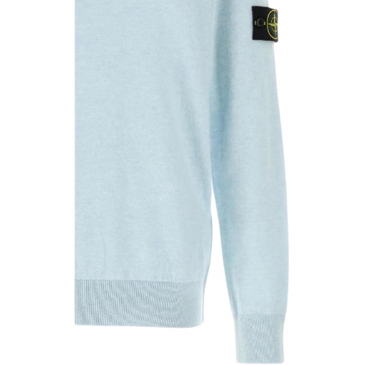 STONE ISLAND Solid Color Crew Neck Long Sleeve Sweater Men Sweater L1S155100010S00B4-V0041
