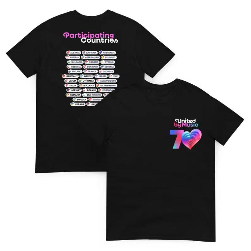Fashion Women s T-Shirt Eurovision Song contest 2026 Austria Unisex T-sh S чёрный