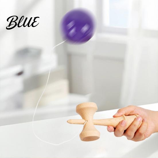 Fun Gift for Children Solid Wood Kendama Ball Catch Toy Professional Balance Durable Grip Classic Skill Japanese Game Game Hand Eye Coordination And