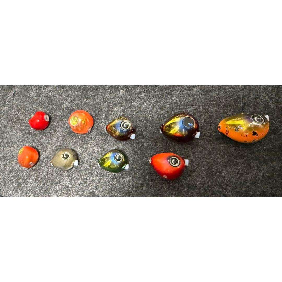 Used Tairaba TG head set of 9, bulk sale 40g to 100g