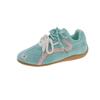 Argand Training Shoes Women's New Autumn and Autumn Round Head Mint Green Racing Shoes Versatile Flat-bottomed Casual Sports Shoes