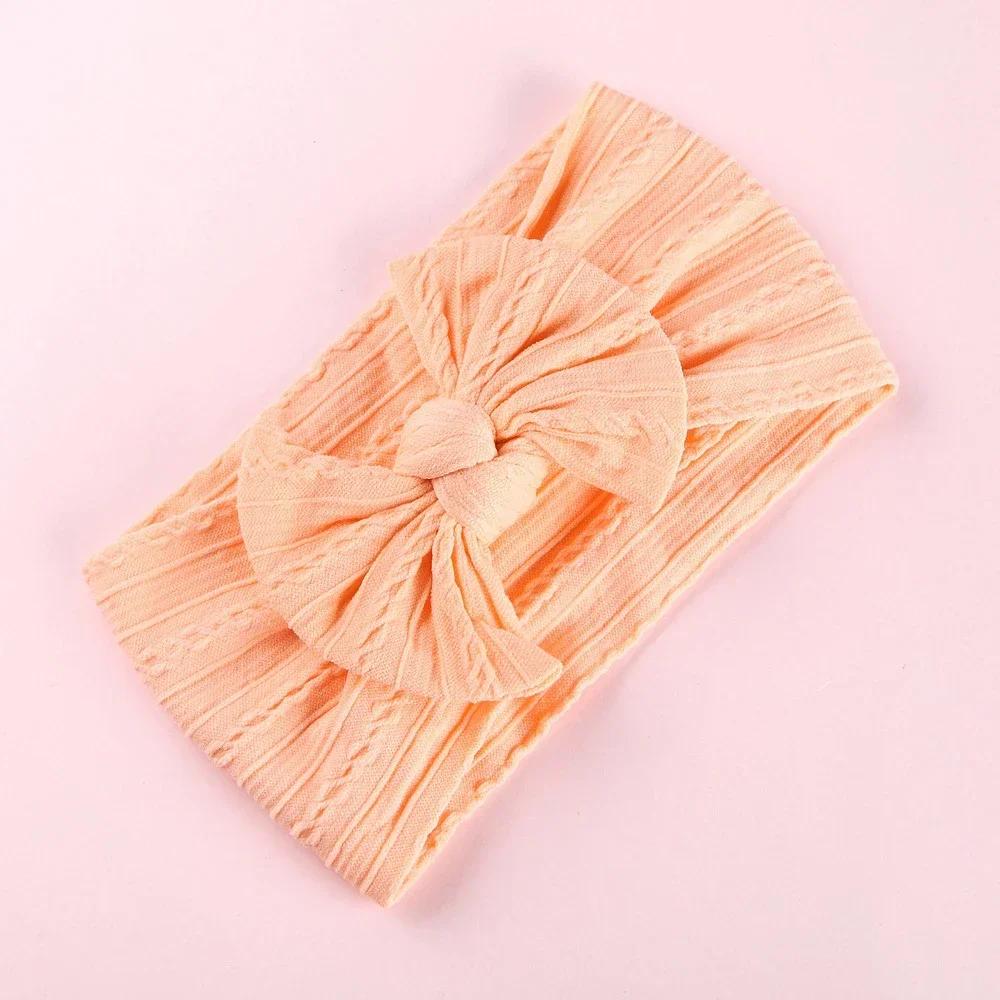 New Baby Headband Child Bowknot Headwear Cables Turban for Girl Hairbands Kids Elastic Bow Headwrap Infant Baby Hair Accessories
