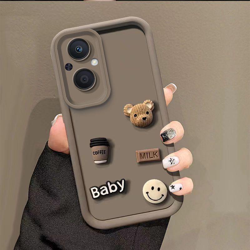 For Huawei Y6P Y9S Y7 2019 Cute 3D Bear Cartoon Silicone Case on Huawei Enjoy 9 Magic5 Pro Honor Play30plus Nova 9 Back Cover