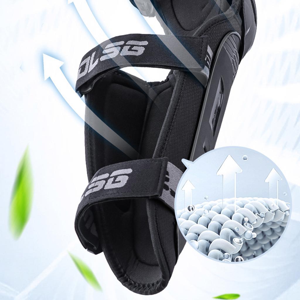 L მოტოციკლის მუხლის და იდაყვის დამცავი კომპლექტი ოთხი მრგვალი თავით შეჯიბრის დამცავი, გამავლობის მოტოციკლეტის სატარი მოწყობილობა, სპორტული დამცავი