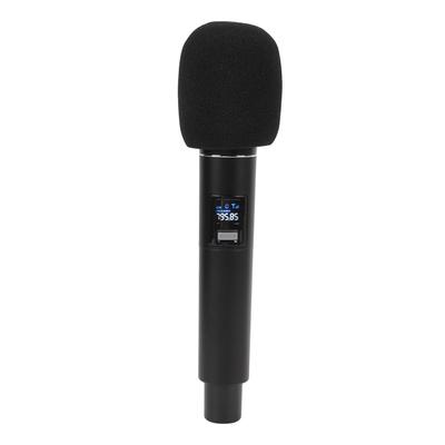 Microphone 1 In 1 Metal UHF Noise Cancellation 328.1ft Receiving Distance Rechargeable Cordless Dynamic Mic for Stage Performance Karaoke