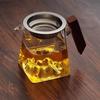 Shangqi Wooden Handle Glass Tea Fairness Cup