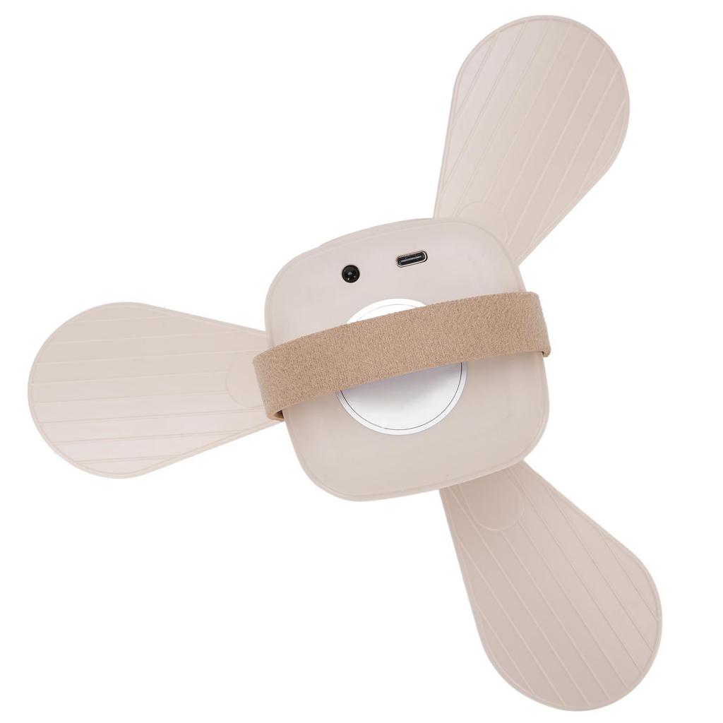 Small Portable USB Ceiling Fan with Light Remote Control Timer 4 Wind Speed Tent Hanging Fan for Camping Outdoor