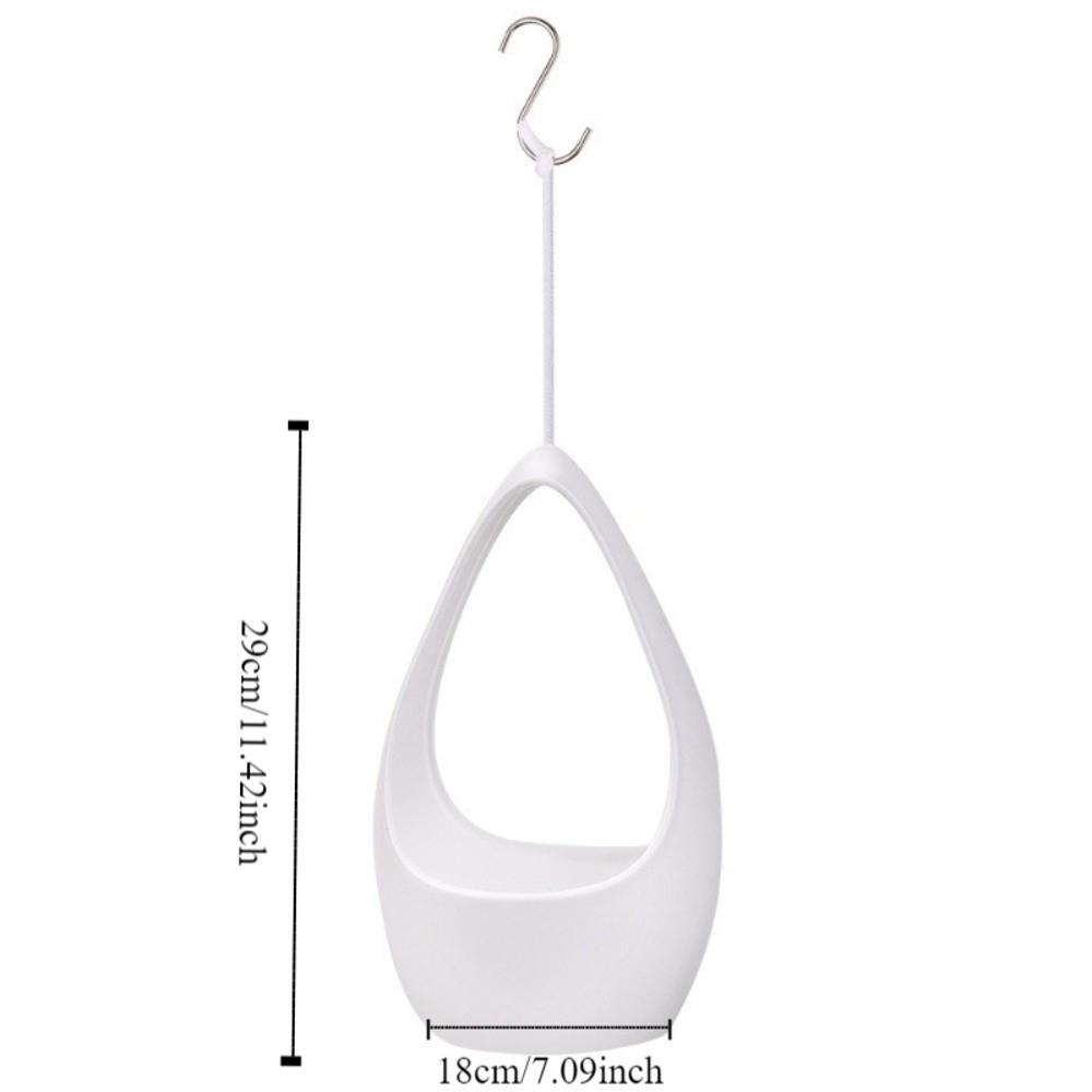 Large Capacity Vertical Planter Basket Chain Hooks Hanging Planter Plant Storage Basket  Balcony