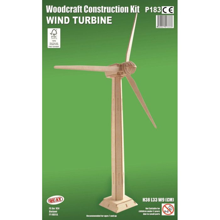 Maquette en bois Éolienne