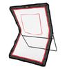 Lacrosse Rebounder for Backyard, 5x7 Ft Volleyball Bounce Back Net, Pitchback Throwback Baseball Softball Return Training Screen, Adjustable Angle