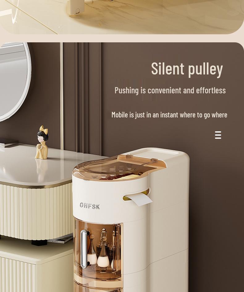 Narrow Multifunctional Dustproof Bathroom Storage Cabinet