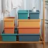 Desktop Plastic Storage Box with Lid Home Makeup Clothes Underwear Sundries Toy Cosmetics Storage Basket Kitchen Food Organizer
