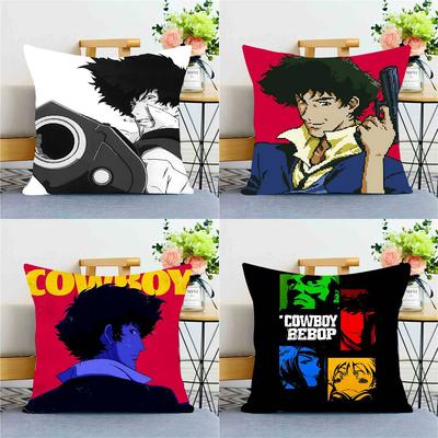 1PC C-Cowboy Anime B-Bebop Pillow Case Square Bedroom Sofa Leisure Comfort Cushion Car Home Decoration Pillowcase 40x40