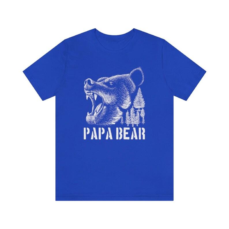 2025 Bigsize Retro Style Papa Bear Tshirt for Men Gift for Dad Graphic Tee Gift for Men Shirt Animal T-shirt Gifts Tees Top Kids