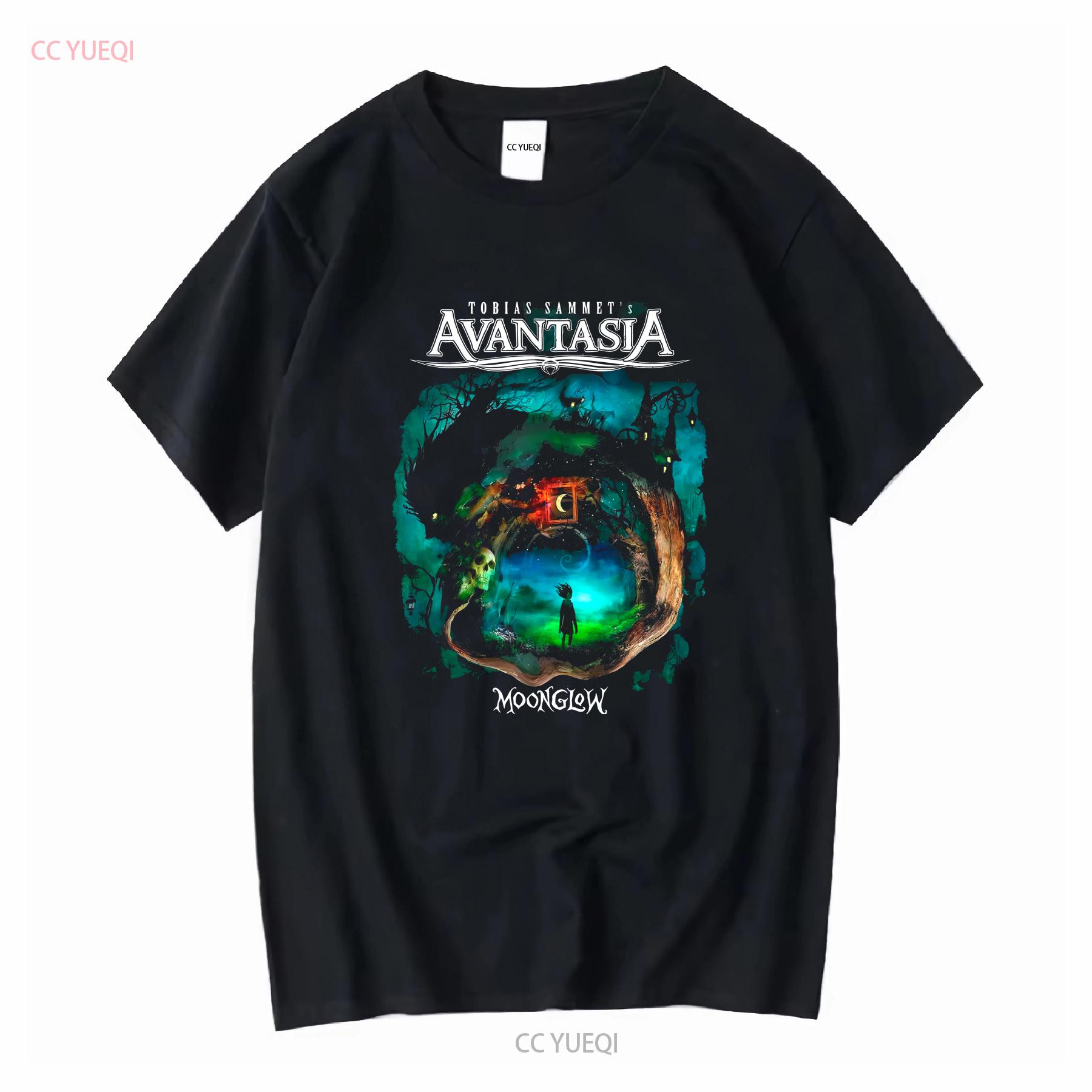 

НАЙКРАЩЕ КУПУВАТИ Темно-зелений Avantasia Moonglow Ретро Музика S 5XL Футболка з довгими або короткими рукавами вінтажний Праний Злегка Повсякденний М який 4XL