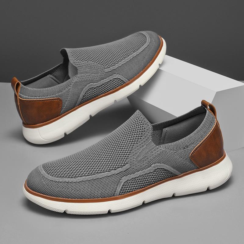 Large size men's mesh breathable casual shoes men's shoes lazy shoes men's