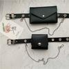 Punk Fashionforward Womens Belt With Decorative Chain And Mini Bag For Style Casual