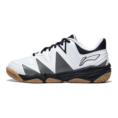 Durable Breathable Low-Top Badminton Shoes Unisex Shoes White Black AYTT025-1