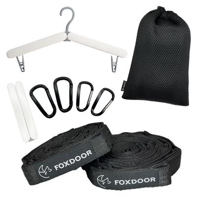 FOXDOOR Outdoor Hammock Belt Set of 2 3m Folding Hanger Carabiner Hanging Chain Storage Bag Camping by Storage Advisor X Active of 2 Folding