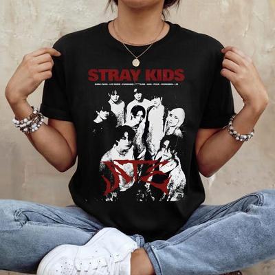 Retro Stray Kids Kpop Grafik T-Shirt, Stray Kids Karma Album Shirt, Stray Kids Ceremony Tee, Stray Kids Dominate SKZOO Welt Tour 2026