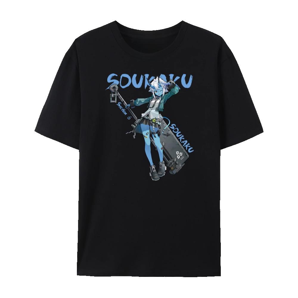 Zenless Zone Zero All Character's Impression Graphic Short Sleeve Cotton Crewneck T-Shirt