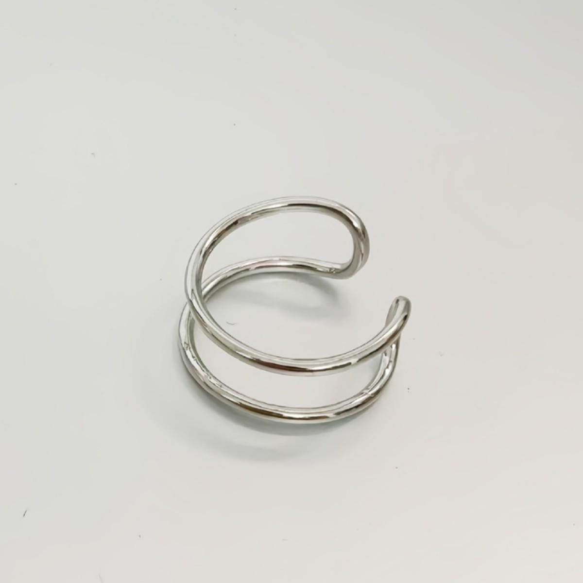 Korean Style Double Layer Stackable Ring - Simple, Versatile & Chic