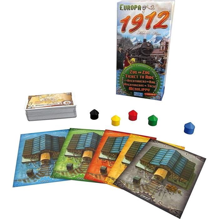 LES AVENTURIERS DU RAIL Extension Europe 1912 - Jeu de Stratégie société - Asmodee - AVE07ML2