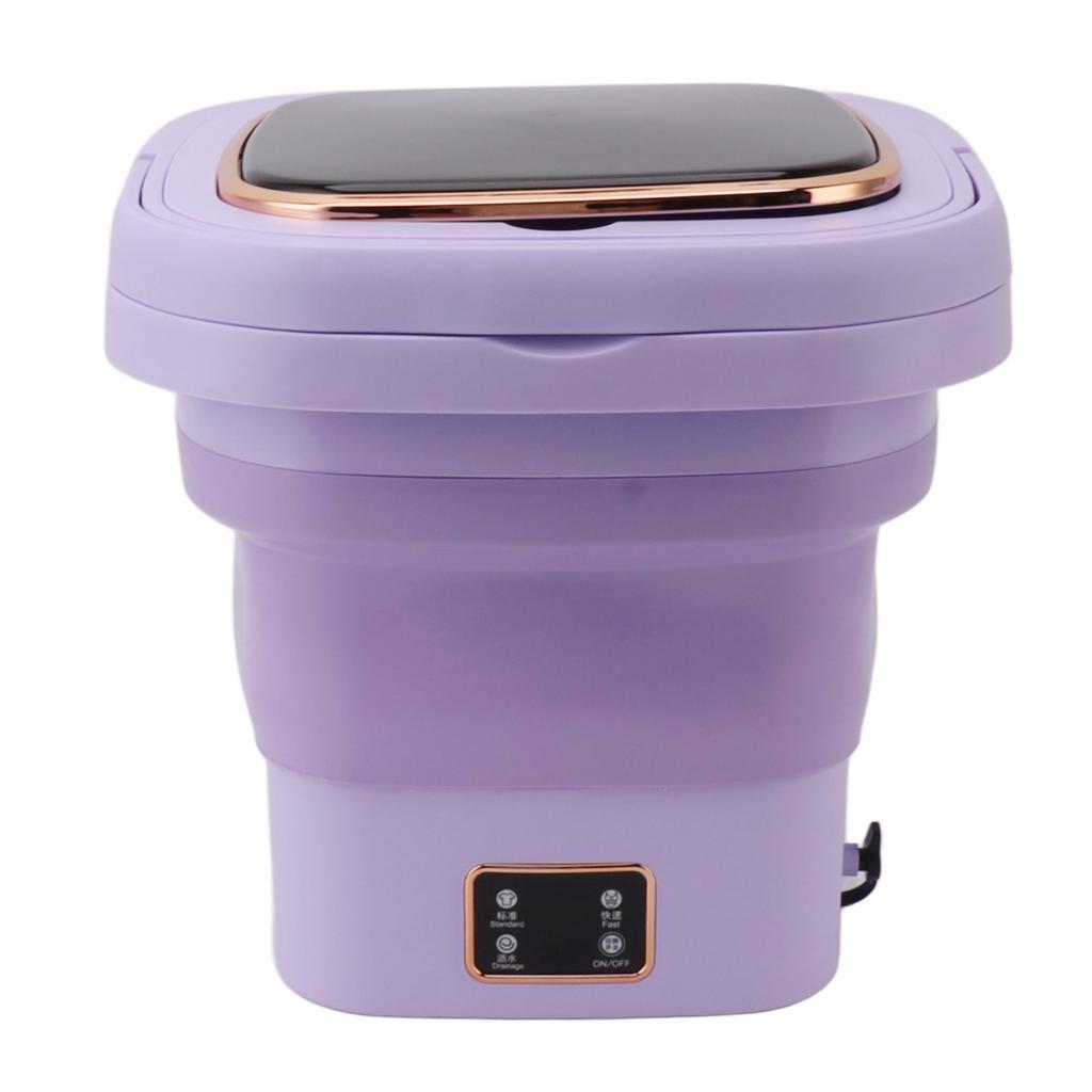 Portable Washing Machine 9L Automatic Small Foldable Bucket Washer for Dormitories Travel Business Trip