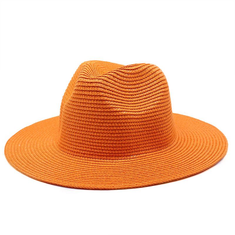 Unisex Summer Panama Sun Hat - Fashionable Straw Braid Fedora for Outdoor and Beach Wear.