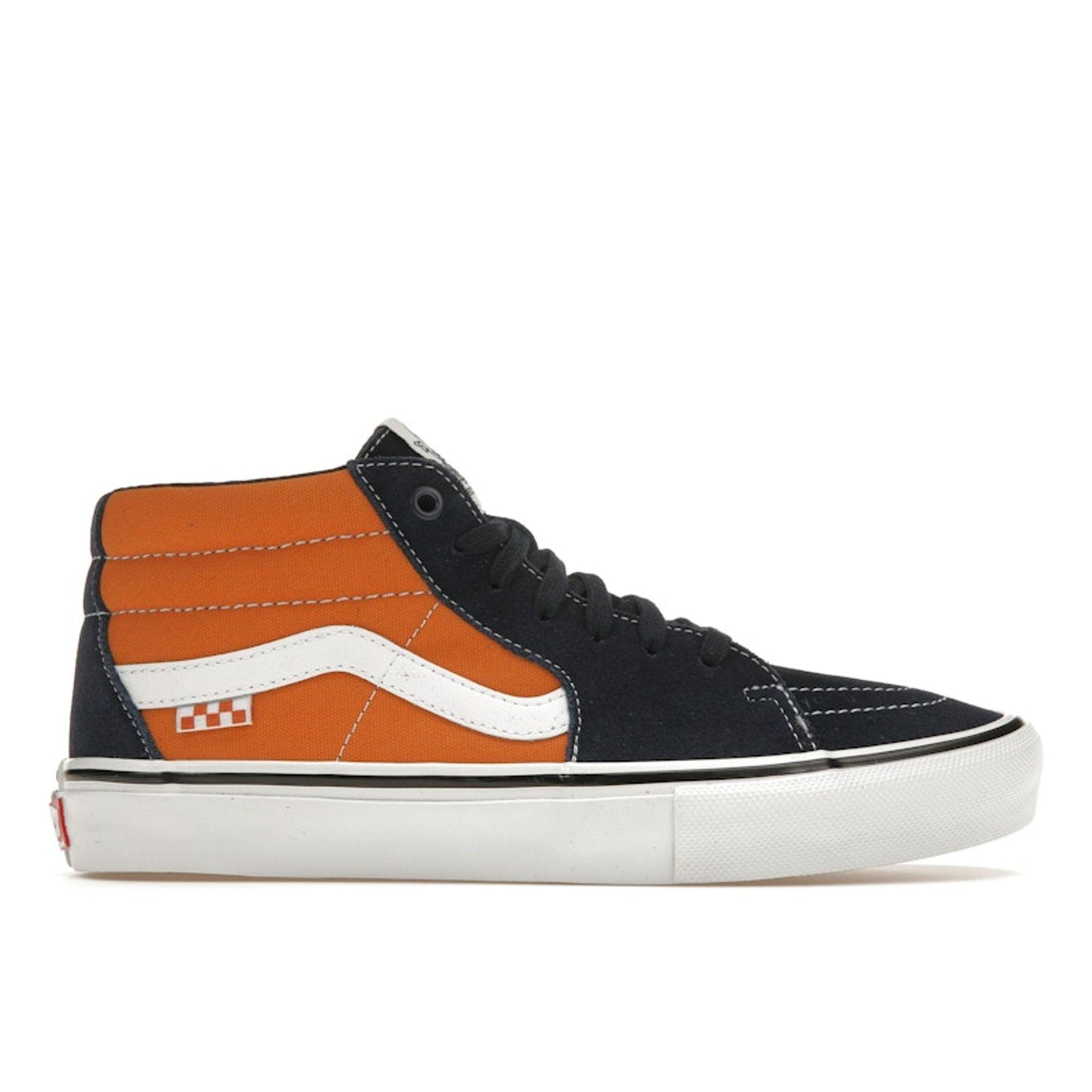 

Кроссовки унисекс Vans Skate Grosso Mid Navy Orange, синие VN0A5FCGYG9 41