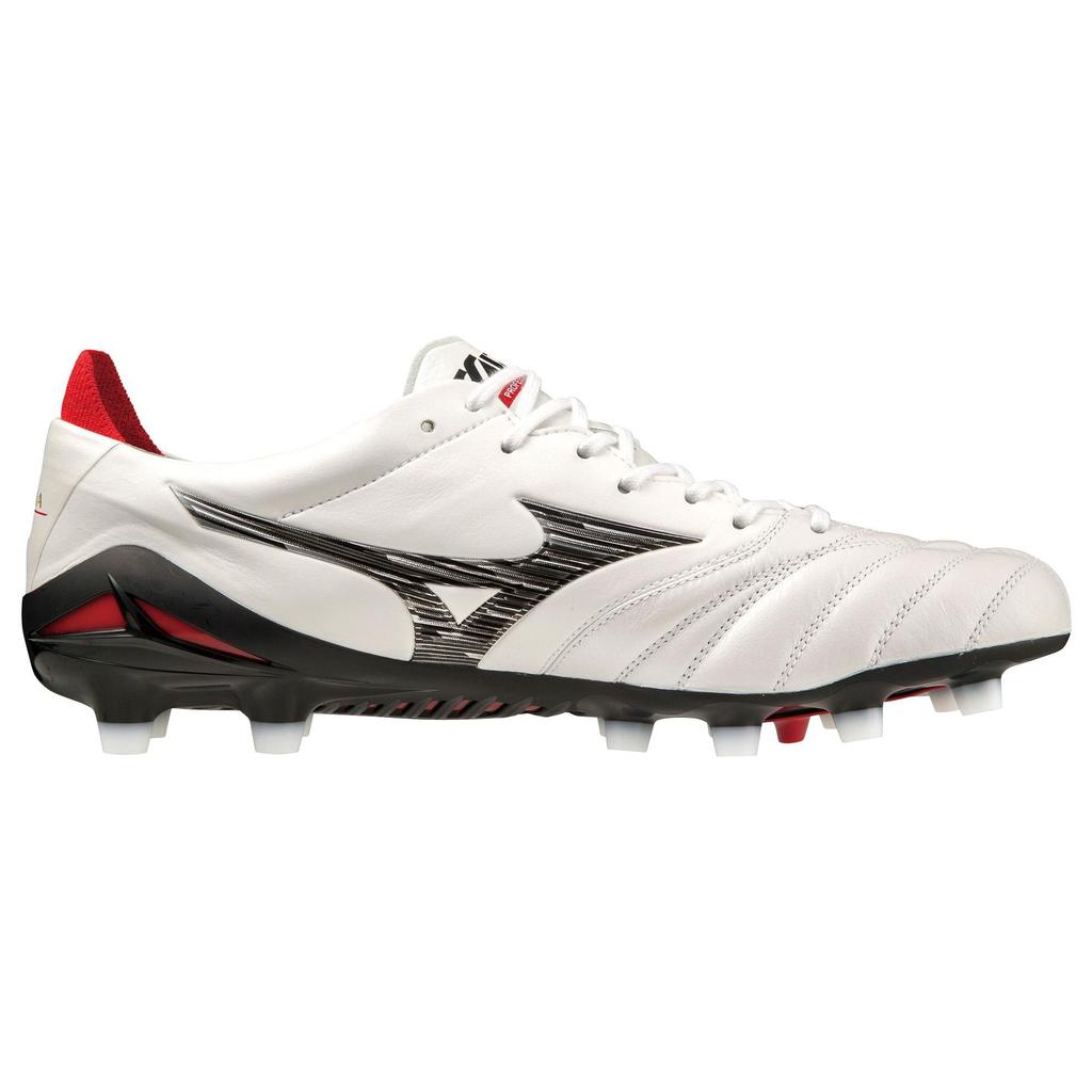 Mizuno Morelia Neo 4 Japan White Black Red Unisex Sneakers P1GA233009