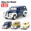 1/32 Scale Alloy Simulation School Bus Classical Vintage Car Simulation Model School Bus Sound and Light Children's Toy