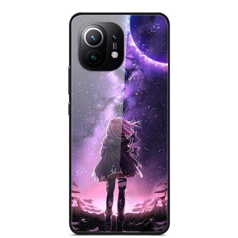 Luxury Cover Case for Xiaomi mi 11 Tempered Glass Cover for Xiaomi mi 11 Lite 5G NE Phone Case for Xiaomi Mi 11 mi11 Lite Coque