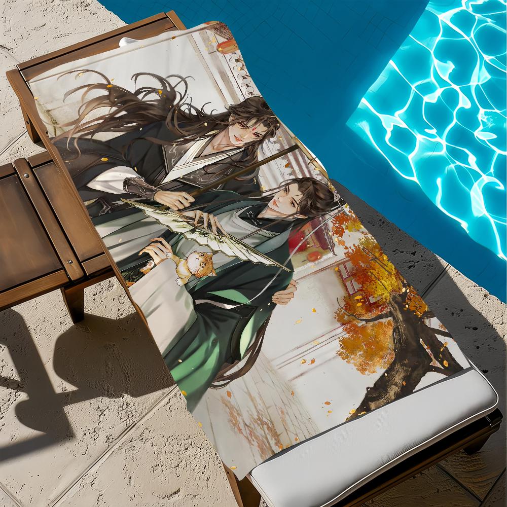 The S-scum Villains cute Self-Saving Towel Beach Quick Dry Soft Pool Towels Gift for Travel Gym Shower Camping sports