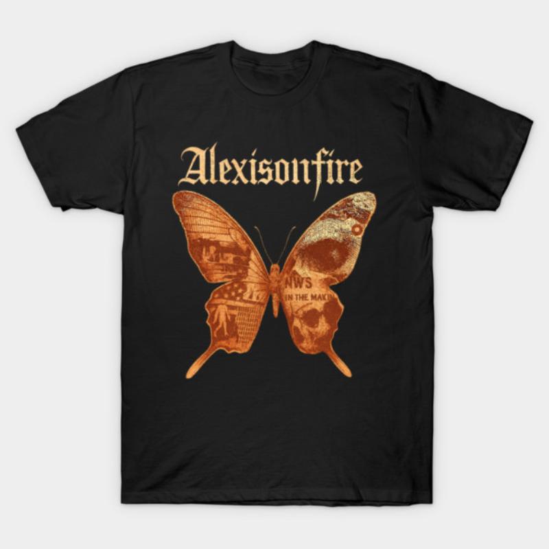 

ALEXISONFIRE BAND TShirt Unisexs High Quality Printed Loose in Summer Casual Oneck Tshirt L