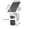 Dual-Lens Wireless Solar 360° Panoramic Camera with Low Power Consumption