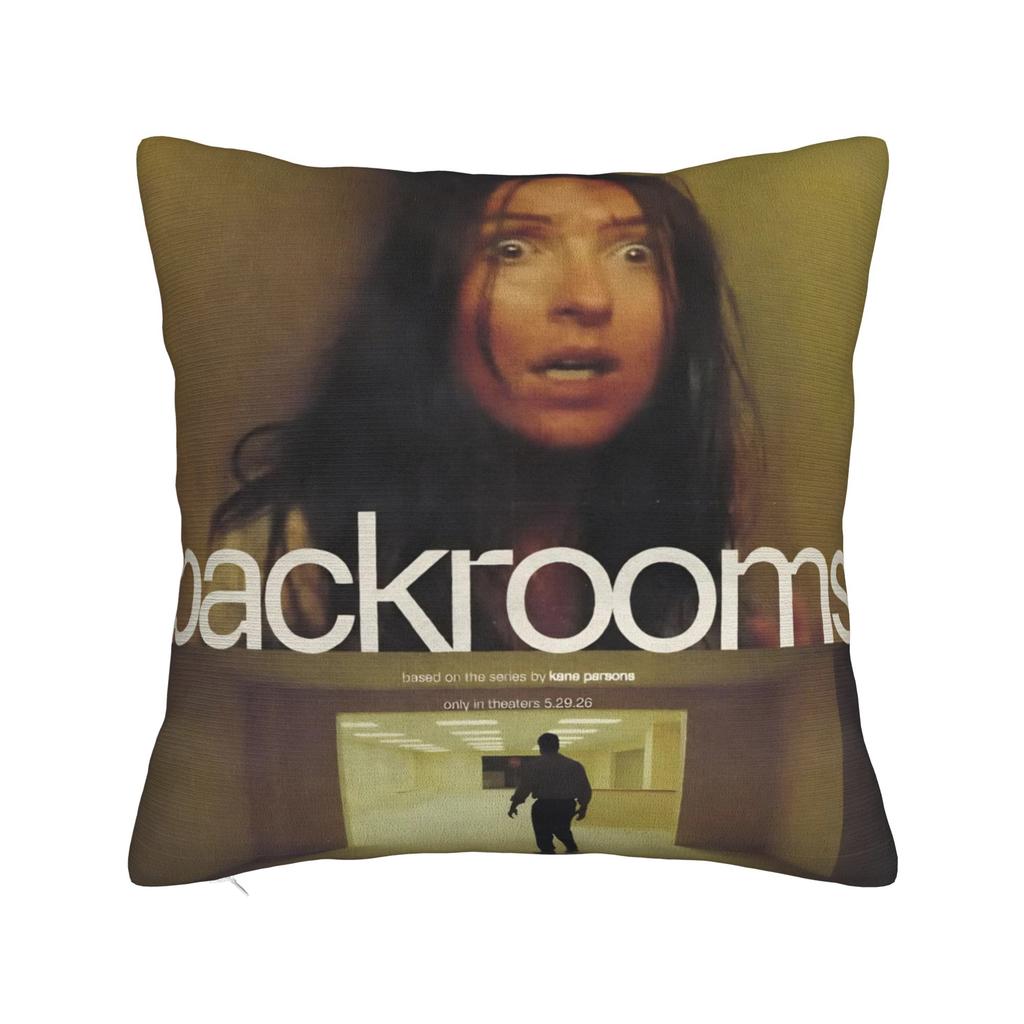 Decorative Pillowcase Backrooms Horror Movie 2026 Merch Sofa  Pillow Case Cover Square Multi-Size