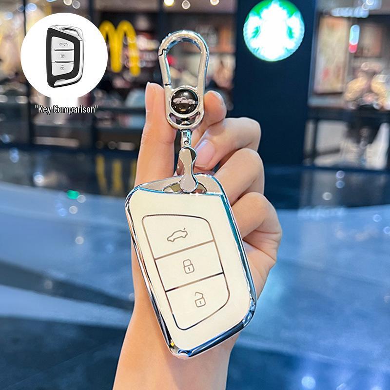 JAC Car Key Cover for Jiayue A5, X4, X7, iC5, iEVS4/7S/T8, and Ruifeng S4/S7/M6