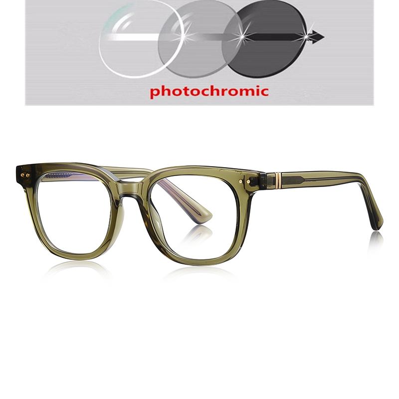 Transparent Blue Frame Square Short-Sight Prescription Glasses For The Nearsighted  Myopia Eyeglasses  0 -0.5 -0.75 To -6.0