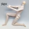 Flexibele Actiefiguur 1/6 Schaal Poppenlichaam met 3 Nekadapters, 9,8-Inch Blanco PVC Gewricht, Gearticuleerd Miniatuur Vrouwelijk voor Custom Realistisch